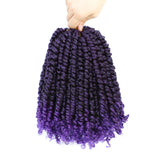 Passion Twist Synthetic Hair 1-8 Packs Passion Twist Crochet Hair for Black Women, Prelooped Crochet Twist Hair with Curly Ends