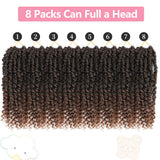 Passion Twist Synthetic Hair 1-8 Packs Passion Twist Crochet Hair for Black Women, Prelooped Crochet Twist Hair with Curly Ends