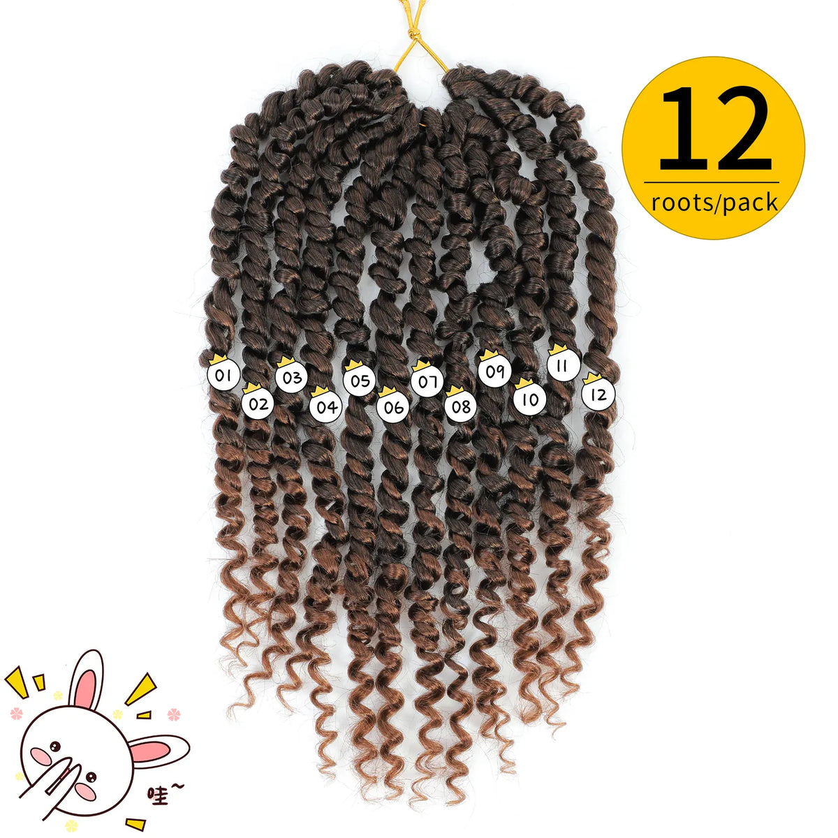 Passion Twist Synthetic Hair 1-8 Packs Passion Twist Crochet Hair for Black Women, Prelooped Crochet Twist Hair with Curly Ends