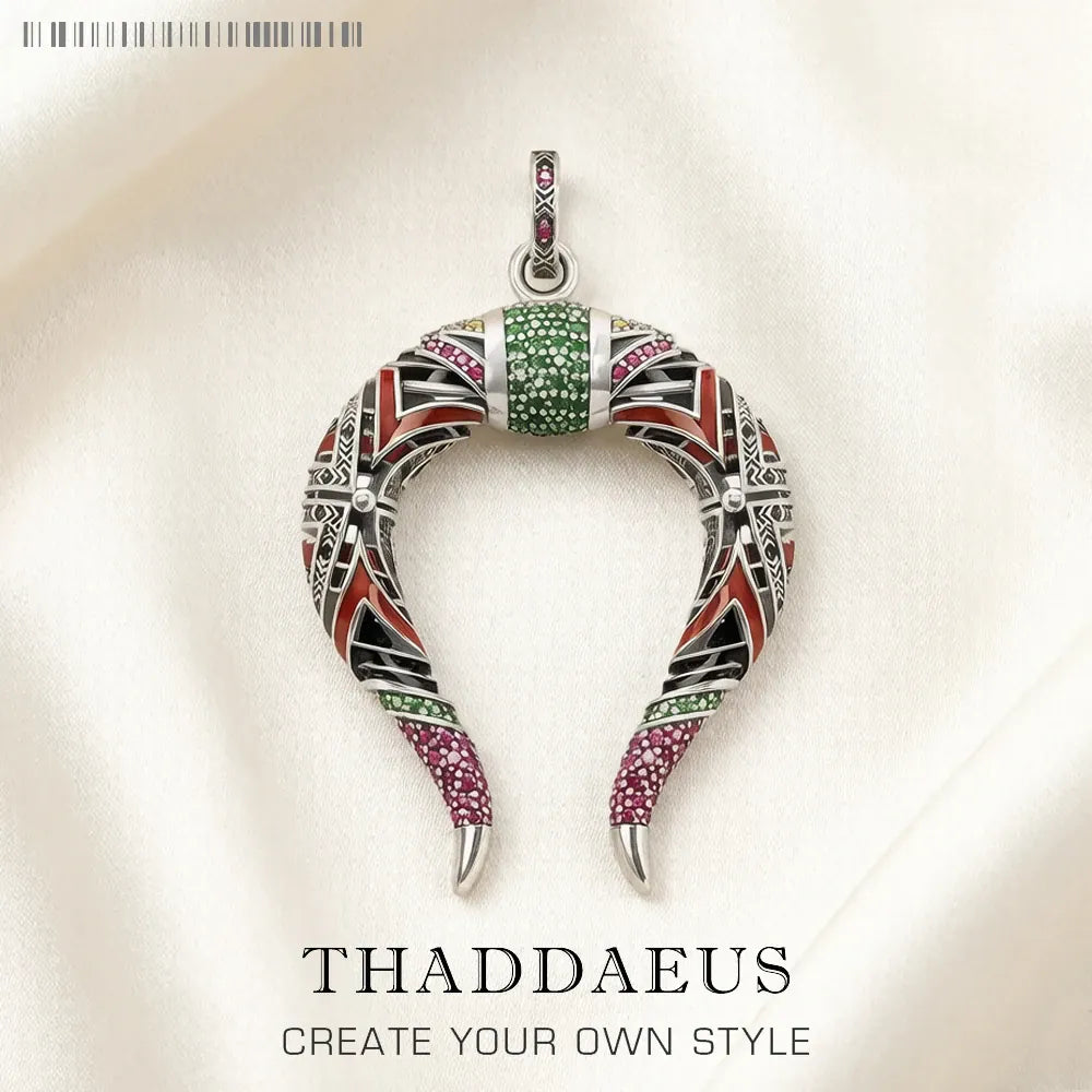 Pendant Chinese Dragon Horns Fashion Jewelry Europe Style 925 Sterling Silver Accessories Gift For Women & Men