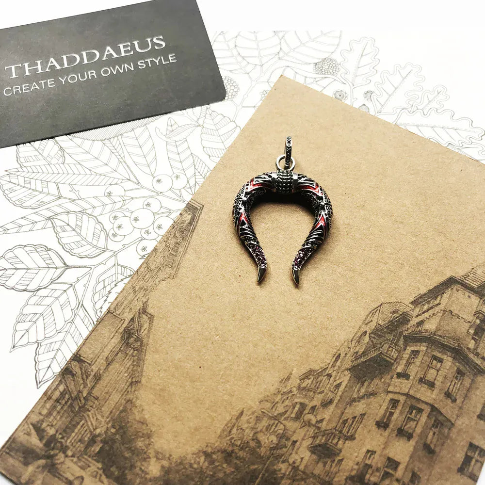 Pendant Chinese Dragon Horns Fashion Jewelry Europe Style 925 Sterling Silver Accessories Gift For Women & Men