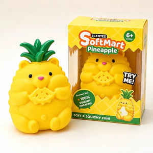 Pineapple Bear Squishy Fidget Toy, Soft Fast Rebound Sensory Stress Relief Squeeze