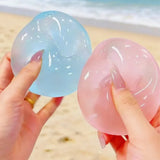 Plush Slow-Return Coconut Oil Handmade Squeeze Ball,Decompression Squeeze,6cm Round Malt Stress Relief Toy,Parties, Birthdays