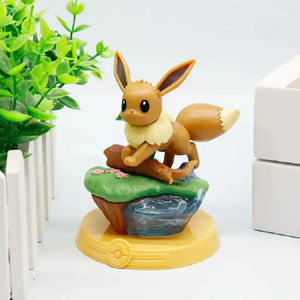 Pokémon Pikachu & Eevee Adventure Blind Box Figure, Anime Desktop Collectible, 8-Style Mystery Box
