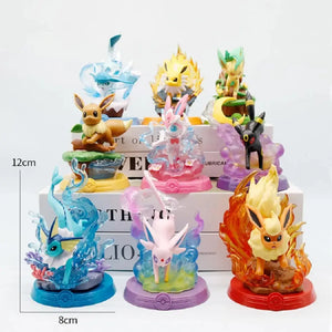 Pokémon Pikachu & Eevee Adventure Blind Box Figure, Anime Desktop Collectible, 8-Style Mystery Box