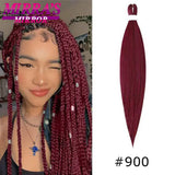 Pre Stretched Braiding Hair Ombre Jumbo Braids Hair Extensions YAKI Straight Synthetic Braid 1/3/6/8/10 Pcs Bulk Mirra's Mirror
