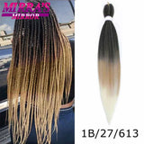 Pre Stretched Braiding Hair Ombre Jumbo Braids Hair Extensions YAKI Straight Synthetic Braid 1/3/6/8/10 Pcs Bulk Mirra's Mirror