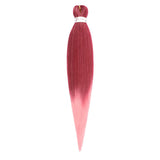Pre-stretched Braids Hair Professional Itch Free Hot Water Setting Synthetic Fiber Ombre Yaki Texture Braid Hair Extensions