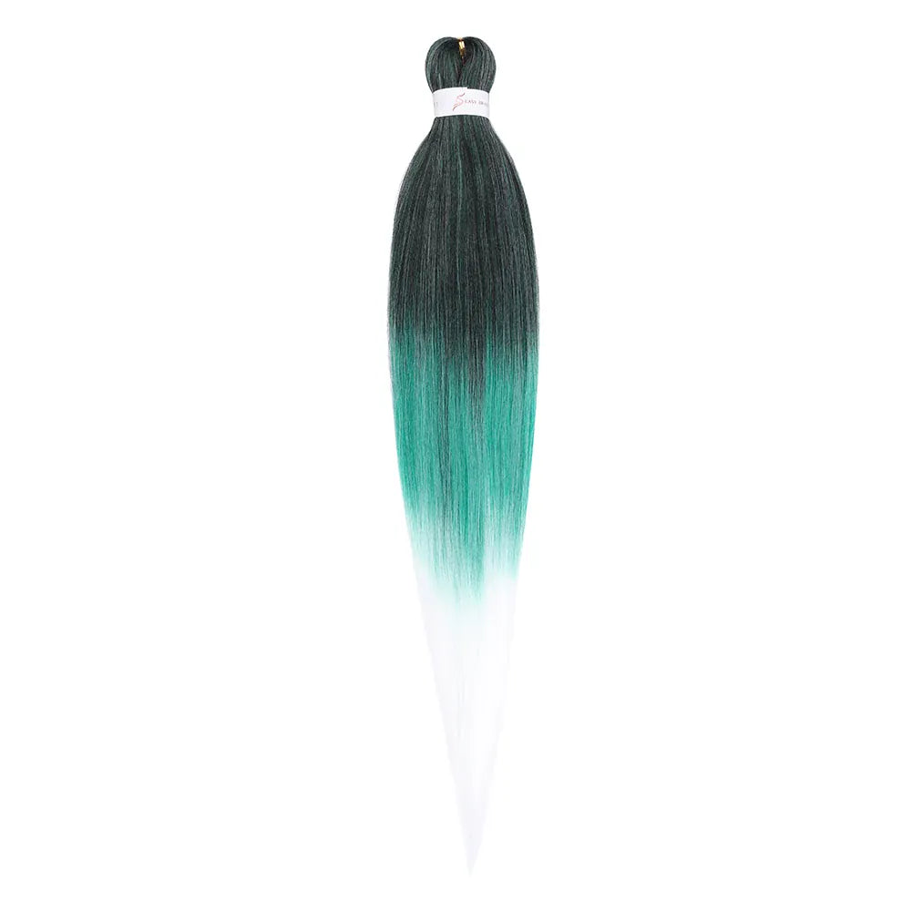 Pre-stretched Braids Hair Professional Itch Free Hot Water Setting Synthetic Fiber Ombre Yaki Texture Braid Hair Extensions