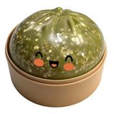 Premium Squishy Steamed Bun Dumpling Toy Slow Rising Glitter Stress Ball Stretchy Decompression Fidget Toy Desk Travel Gift ﻿