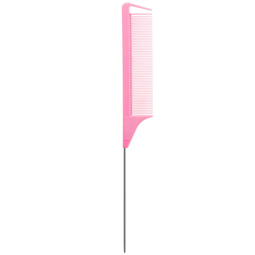 Pro Pointed Tail Salon Hairdressing Hair Styling Anti-static Comb Hair Brush Steel Needle Pin Rat Tail Combs Barber Accessories