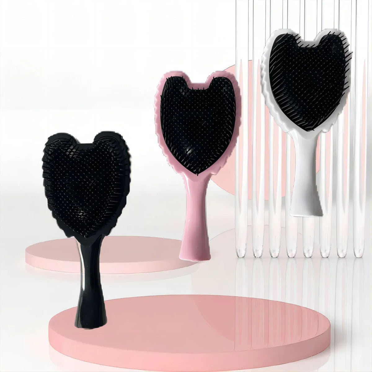 Professional Mini Tangle Angel Hairbrush Comb Anti-static Hair Brush Detangling Air Cushion Comb For Salon Hairdressing Tools