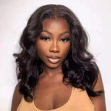 Raw Hair Vietnamese 250 Density 100% Hair Lace Frontal Wig Bouncy Wave Loose Wave Bob Wig Lace Front Hair Synthetic Material Wig