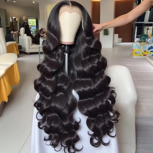 Raw Peruvian Body Wave 250% Density 13x6 HD Lace Front Human Hair Wigs 13x4 Frontal Wigs Women Glueless Closure Wigs