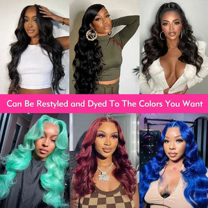 Raw Peruvian Body Wave 250% Density 13x6 HD Lace Front Human Hair Wigs 13x4 Frontal Wigs Women Glueless Closure Wigs