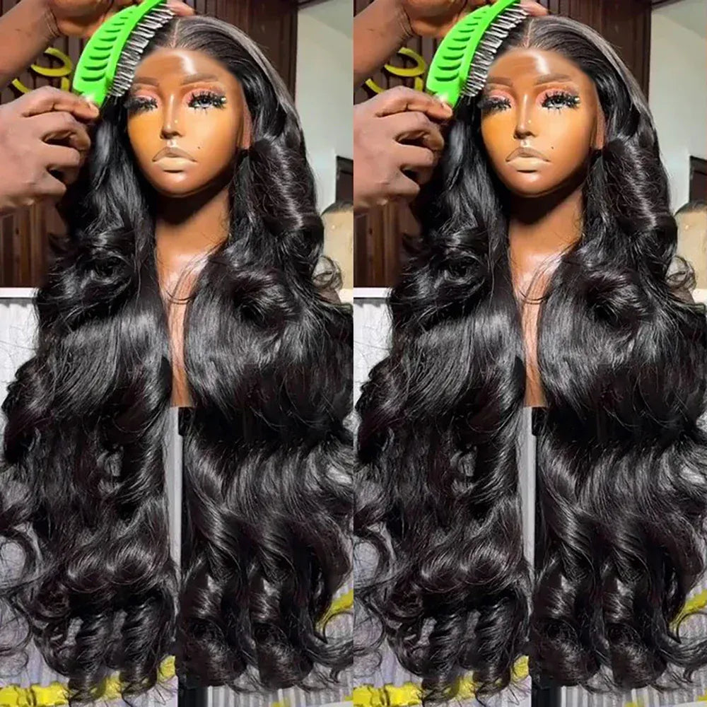 Raw Peruvian Body Wave 250% Density 13x6 HD Lace Front Human Hair Wigs 13x4 Frontal Wigs Women Glueless Closure Wigs