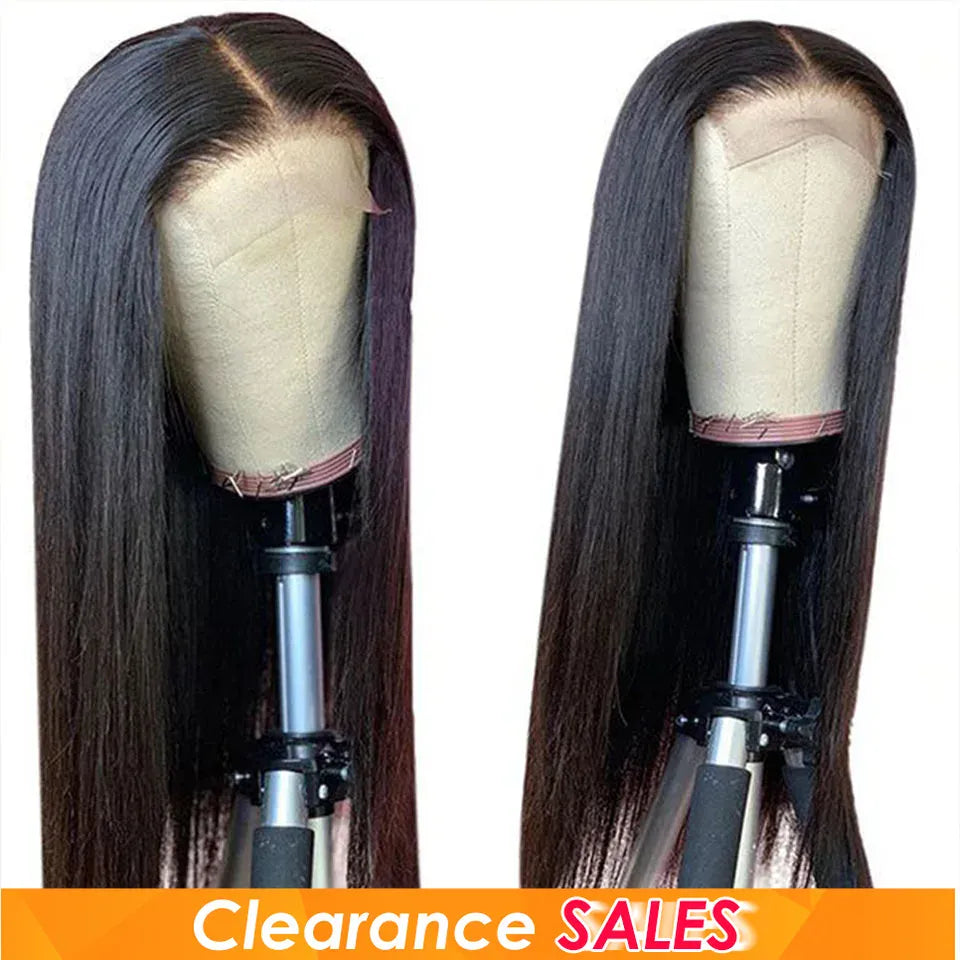 Rebecca 4X4 Straight Lace Front Wig Bone Straight Human Hair For Women Human Lace Wigs Brazilian Lace Wigs Straight Frontal Wigs