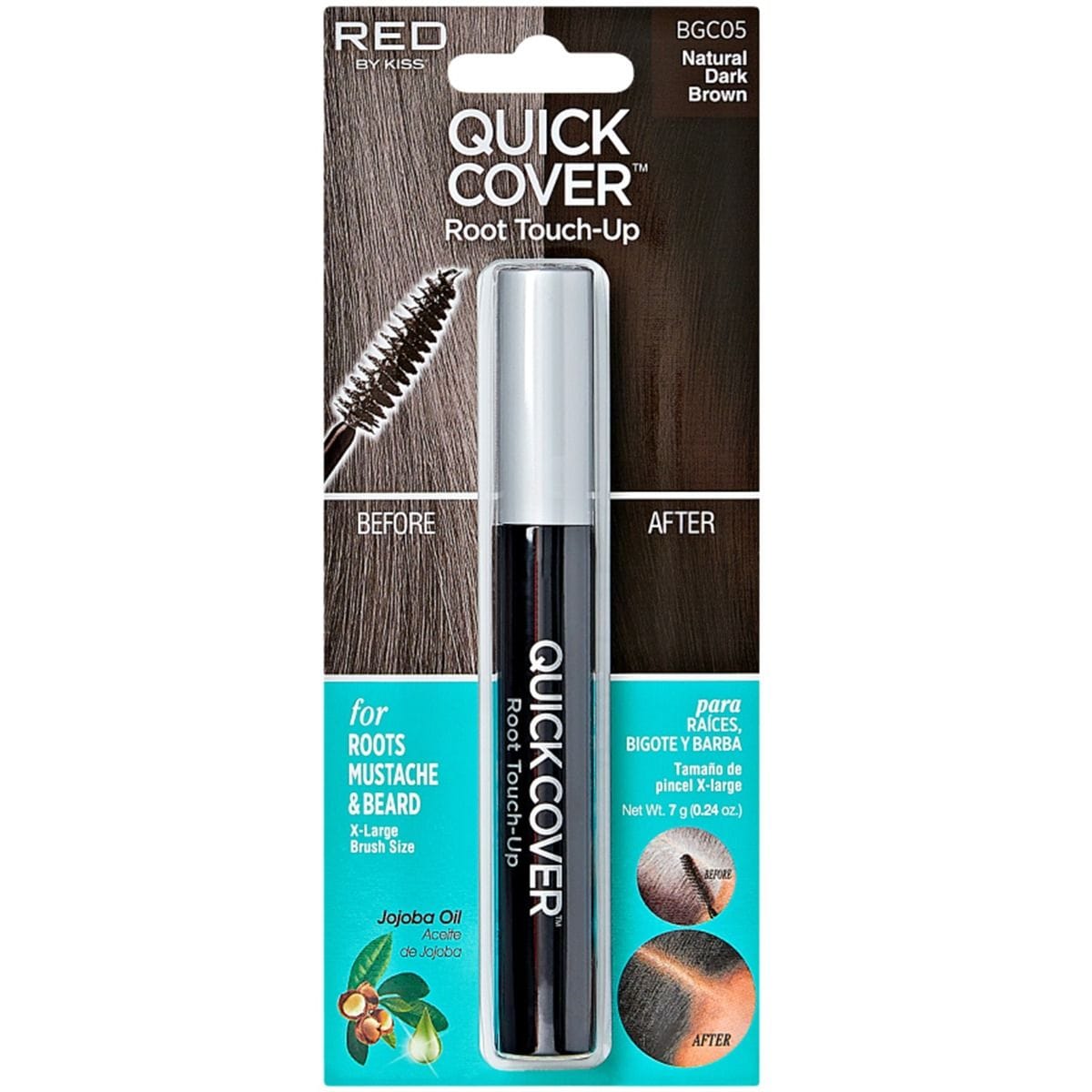 Red By Kiss  Quick Cover  Root touch Up  Natural Medium Brown  BGC06