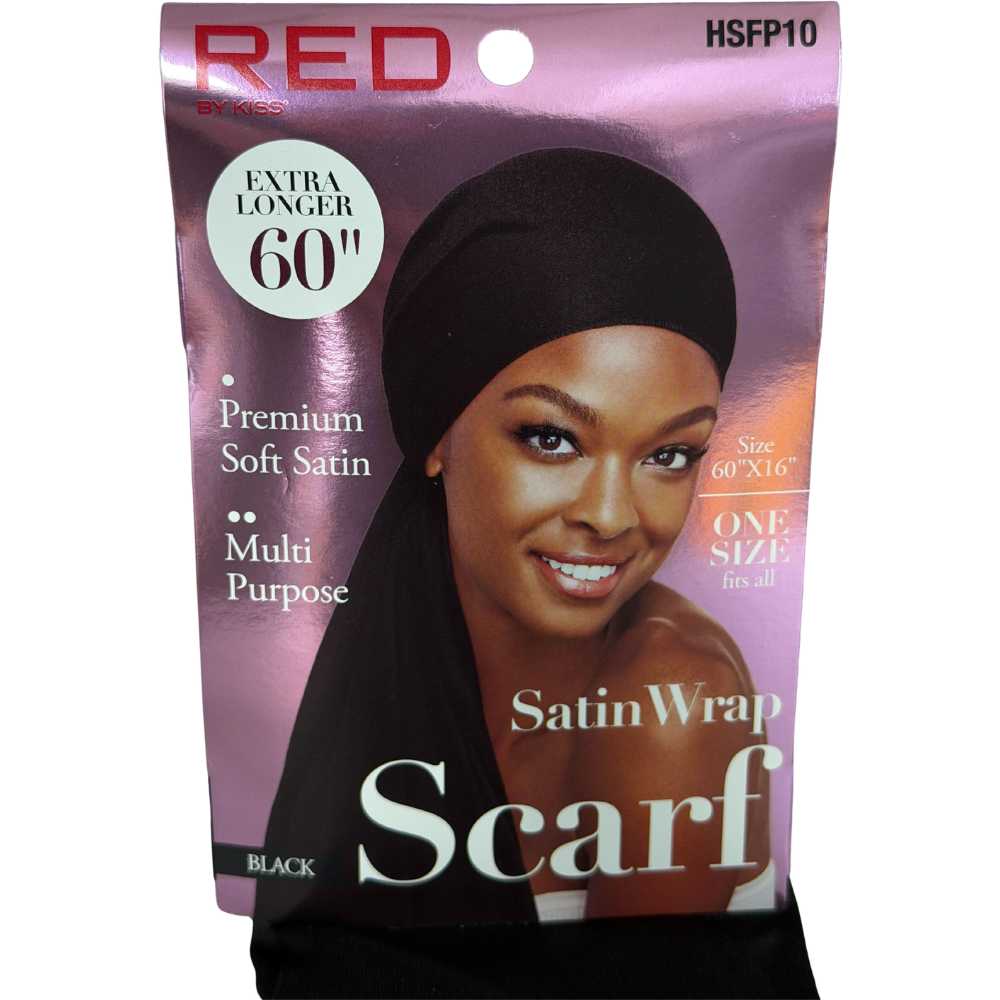 Red by Kiss Silky Satin Wrap Scarf 60"x16" - HSFP10