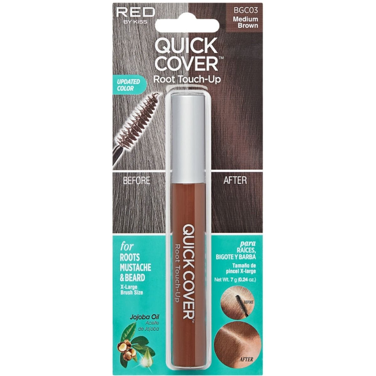 Red  Quick Cover  Root Touch Up Medium Brown BGC03