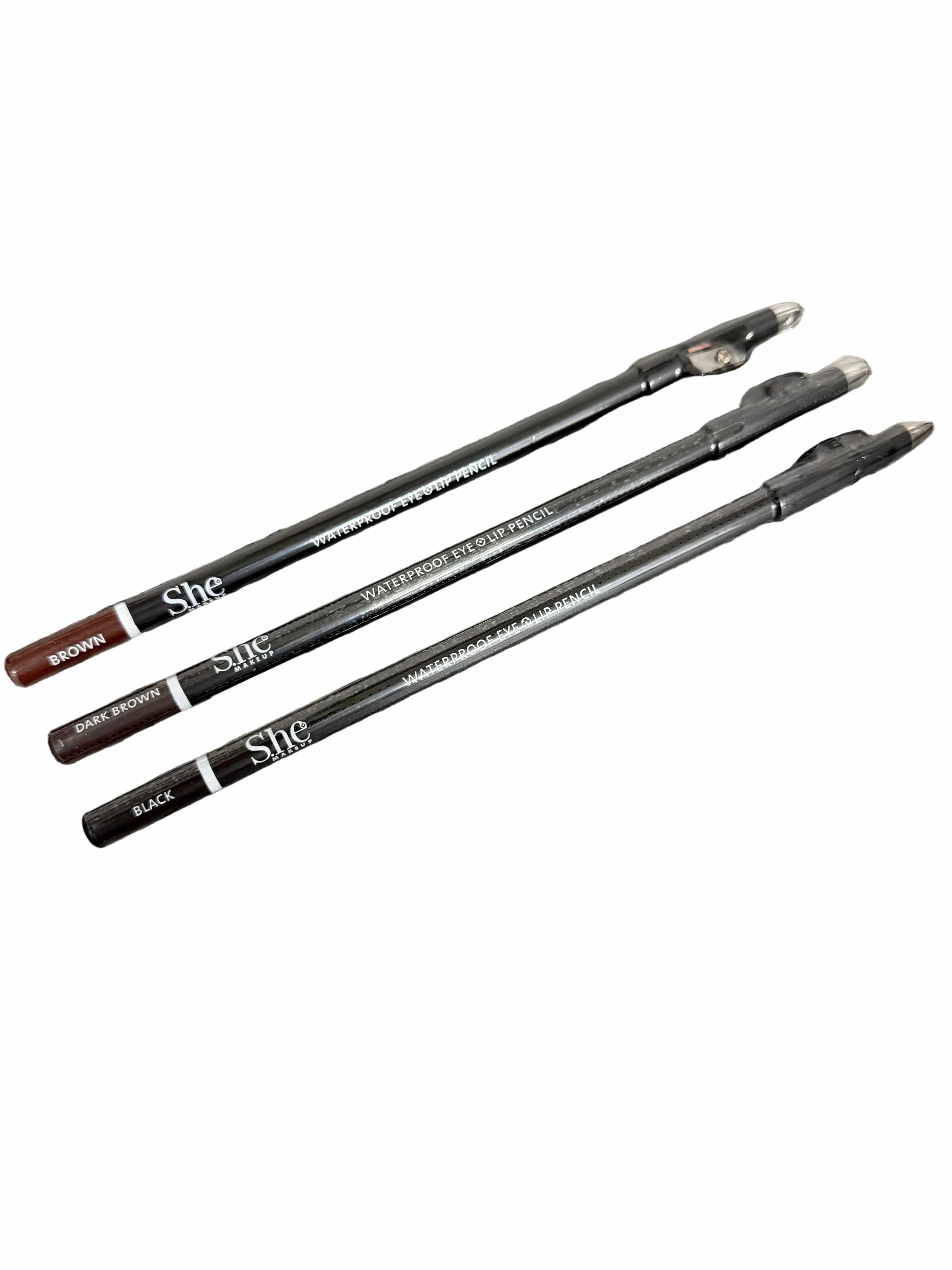 S.he Makeup Waterproof Eye & Lip Pencil With Sharpener