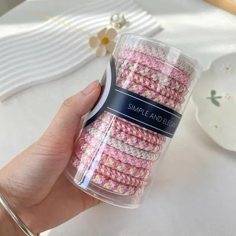 S/S 15pcs/box High Elastic Hair Rubber Bands For Women Hair Tie Girls Ponytail Holder Hair Rope Hairbands Knekki Haar Elastiek