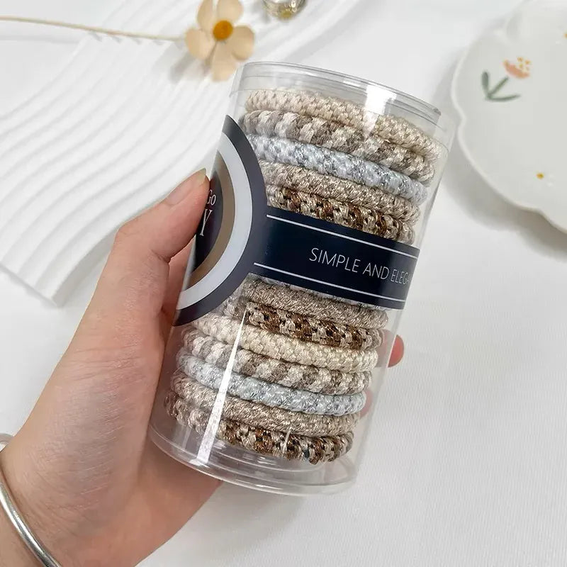 S/S 15pcs/box High Elastic Hair Rubber Bands For Women Hair Tie Girls Ponytail Holder Hair Rope Hairbands Knekki Haar Elastiek