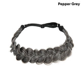Sarah's synthetic French braided headband/hairband, a bohemian-style hair accessory for women, perfect for creating braided hair