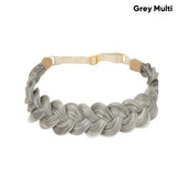 Sarah's synthetic French braided headband/hairband, a bohemian-style hair accessory for women, perfect for creating braided hair