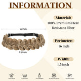Sarah's synthetic French braided headband/hairband, a bohemian-style hair accessory for women, perfect for creating braided hair