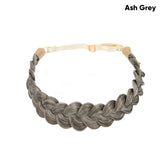 Sarah's synthetic French braided headband/hairband, a bohemian-style hair accessory for women, perfect for creating braided hair