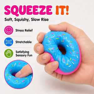 Schylling NeeDoh Dippin' Dazzlers Jelly Donut Squishy Fidget Toy, Soft Slow Rising Sensory Stress Relief