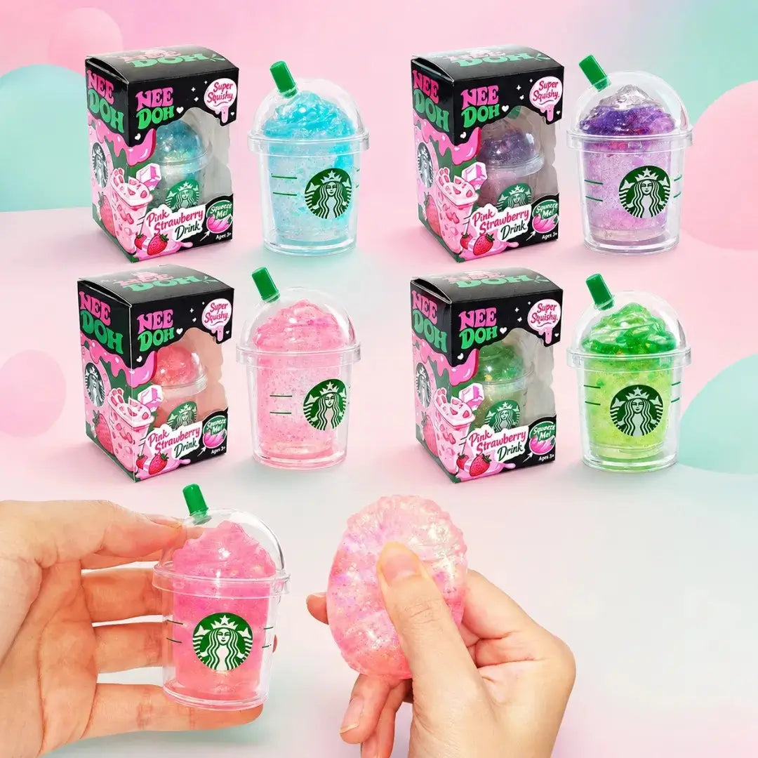 Schylling NeeDoh Frappuccino Drink Squishy Fidget Toy, Soft Sensory Stress Relief Squeeze