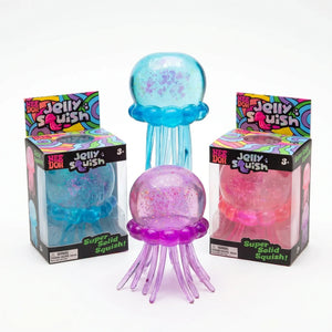 Schylling NeeDoh Jellyfish Squishy Fidget Toy, Soft Sensory Stress Relief Squeeze for Kids and Adults