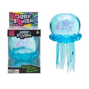 Schylling NeeDoh Jellyfish Squishy Fidget Toy, Soft Sensory Stress Relief Squeeze for Kids and Adults