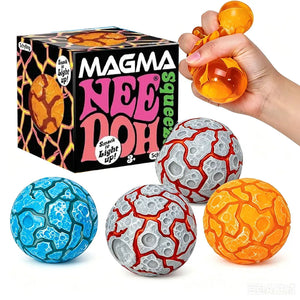 Schylling NeeDoh Magma Ball Squishy Fidget Toy, Soft Sensory Stress Relief Squeeze