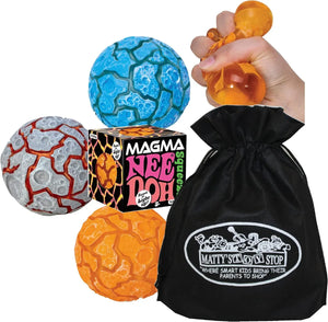 Schylling NeeDoh Magma Ball Squishy Fidget Toy, Soft Sensory Stress Relief Squeeze