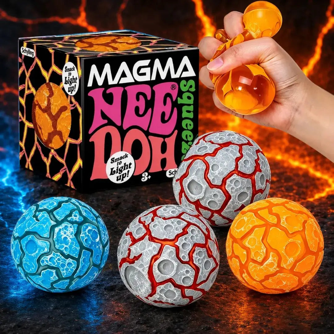Schylling NeeDoh Magma Ball Squishy Fidget Toy, Soft Sensory Stress Relief Squeeze