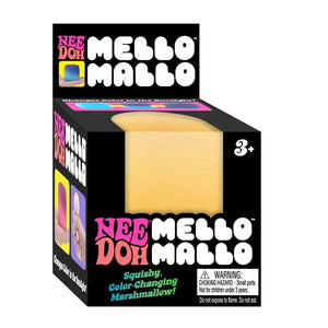 Schylling NeeDoh Mello Mallo Color Changing Marshmallow Squishy Fidget Toy, Soft Sensory Stress Relief