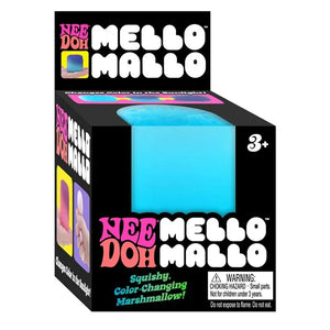 Schylling NeeDoh Mello Mallo Color Changing Marshmallow Squishy Fidget Toy, Soft Sensory Stress Relief