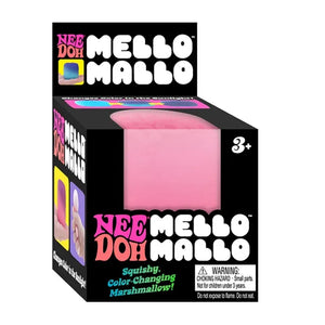 Schylling NeeDoh Mello Mallo Color Changing Marshmallow Squishy Fidget Toy, Soft Sensory Stress Relief