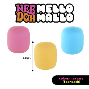 Schylling NeeDoh Mello Mallo Color Changing Marshmallow Squishy Fidget Toy, Soft Sensory Stress Relief