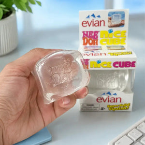 Schylling NeeDoh Mineral Water Mini Squishy Fidget Toy, Transparent Soft Sensory Stress Relief Squeeze