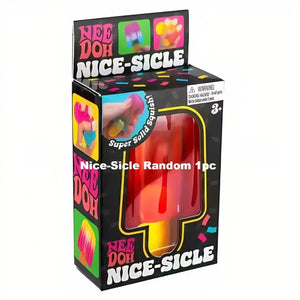 Schylling NeeDoh Nice Cube Nice-Sicle Squishy Fidget Toy, Sensory Stress Relief Squeeze Cube for Kids and Adults