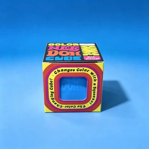 Schylling NeeDoh Nice Cube Soda Colors Squishy Fidget Toy, Soft Sensory Stress Relief Squeeze with Surprise Box