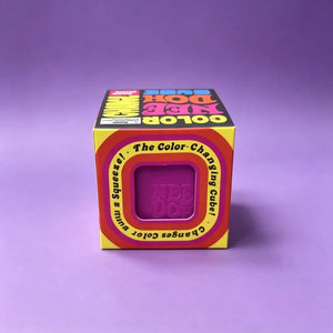 Schylling NeeDoh Nice Cube Soda Colors Squishy Fidget Toy, Soft Sensory Stress Relief Squeeze with Surprise Box