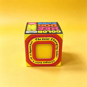Schylling NeeDoh Nice Cube Soda Colors Squishy Fidget Toy, Soft Sensory Stress Relief Squeeze with Surprise Box