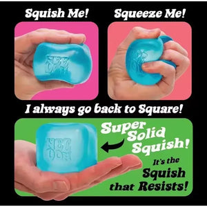 Schylling NeeDoh Nice Cube Stress Relief Toy, Soft Sensory Fidget Block for Kids and Adults
