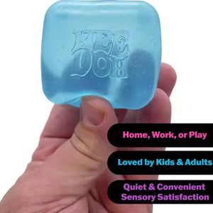 Schylling NeeDoh Nice Cube Stress Relief Toy, Soft Sensory Fidget Block for Kids and Adults