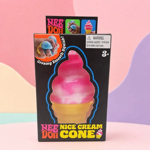 Schylling NeeDoh Nice-Sicle Ice Cream Squishy Fidget Toy, Soft Sensory Stress Relief Squeeze